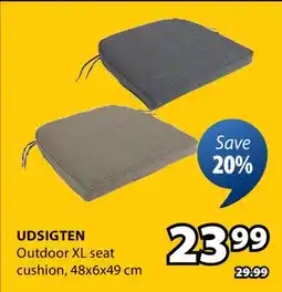 JYSK UDSIGTEN Outdoor XL seat cushion offer
