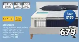 JYSK SCANDI BLU Spring mattress offer