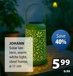 JYSK JOHANN Solar lantern, warm offer