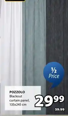 JYSK POZZOLO Blackout curtain panel offer