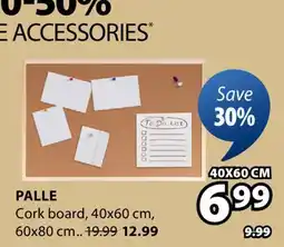JYSK PALLE Cork board offer