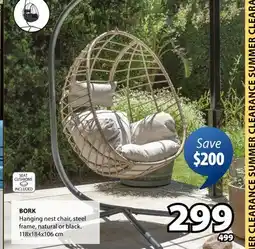 JYSK BORK Hanging nest chair offer