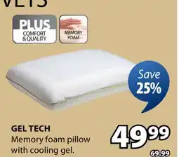 JYSK GEL TECH Memory Foam Pillow offer