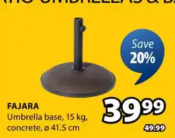 JYSK FAJARA Umbrella base offer