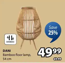 JYSK DANI Bamboo floor lamp offer