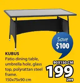 JYSK KUBUS Patio dining table offer