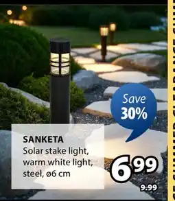 JYSK Sanketa Solar stake light offer