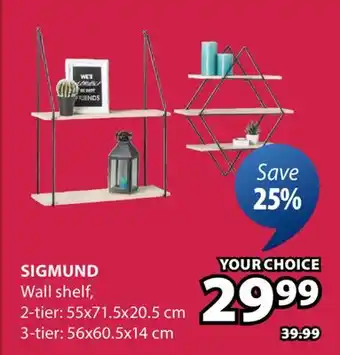 JYSK SIGMUND Wall shelf offer