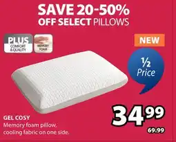 JYSK GEL COSY Memory Foam Pillow offer