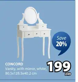 JYSK Concord Vanity, With Mirror offer