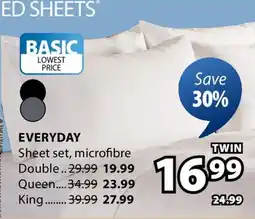 JYSK EVERYDAY Sheet set, microfibre offer