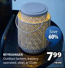 JYSK MYRSANGER Outdoor lantern offer
