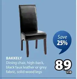 JYSK BAKKELY Dining chair offer