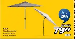 JYSK HALK Standing market umbrella, steel frame offer