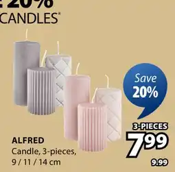 JYSK ALFRED Candle offer