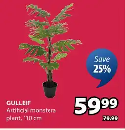 JYSK GULLEIF Artificial monstera plant offer