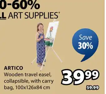 JYSK ARTICO Wooden travel easel offer
