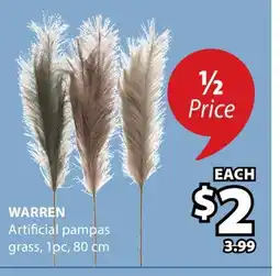 JYSK WARREN Artificial pampas grass offer