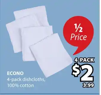 JYSK ECONO 4-pack dishcloths offer