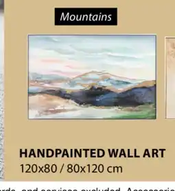 JYSK MOUNTAINS HAND PAINTED WALL ART offer