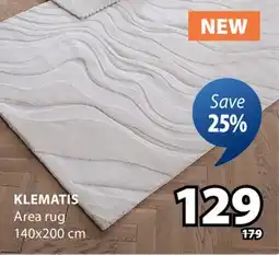 JYSK KLEMATIS Area rug offer