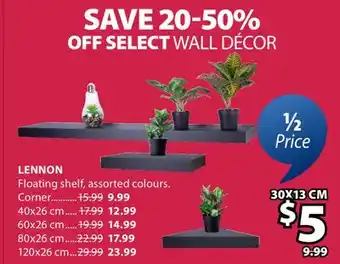 JYSK LENNON Floating shelf offer