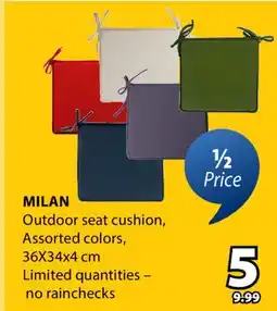 JYSK MILAN Outdoor seat cushion offer