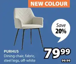 JYSK PURHUS Dining chair, fabric offer
