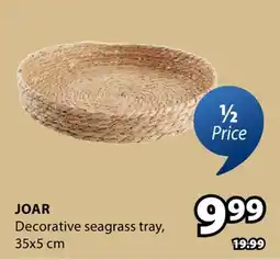 JYSK JOAR Decorative seagrass tray offer