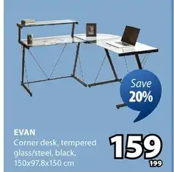 JYSK EVAN Corner desk offer