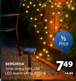 JYSK BERGIRISK Solar string light offer