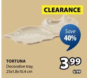 JYSK TORTUNA Decorative tray offer