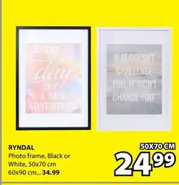 JYSK RYNDAL Photo frame, Black or White offer