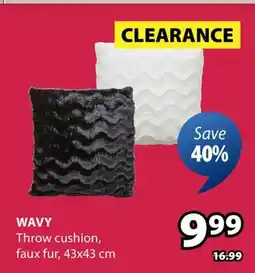 JYSK WAVY Throw cushion offer