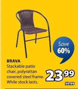 JYSK BRAVA Stackable patio chair offer