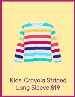 Joe Fresh Kids' Crayola Striped Long Sleeve offer