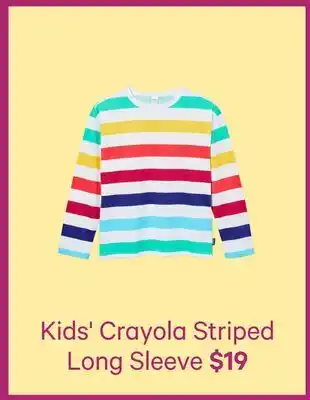 Joe Fresh Kids' Crayola Striped Long Sleeve offer