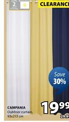 JYSK Campania Outdoor Curtain offer