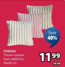 JYSK Foggia Throw cushion offer