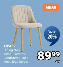 JYSK ADSLEV Dining chair offer