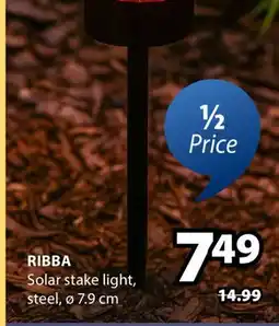 JYSK Ribba Solar stake light offer