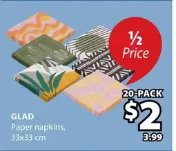JYSK GLAD Paper napkins offer