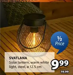 JYSK SVATLANA Solar lantern offer