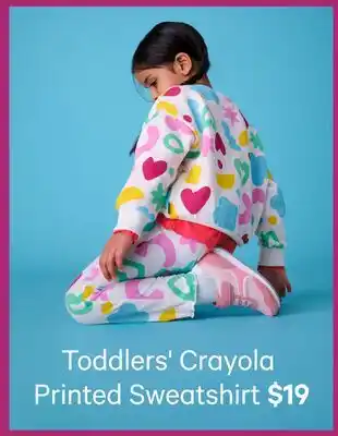 Joe Fresh Toddlers' Crayola Printed Sweatshirt offer