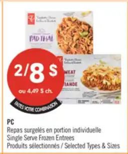 Pharmaprix PC Single Serve Frozen Entrees offer