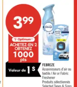 Pharmaprix Febreeze Air or Fabric Freshener offer