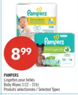 Pharmaprix PAMPERS Baby Wipes offer