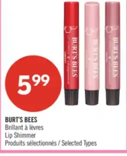 Pharmaprix BURT'S BEES Lip Shimmer offer