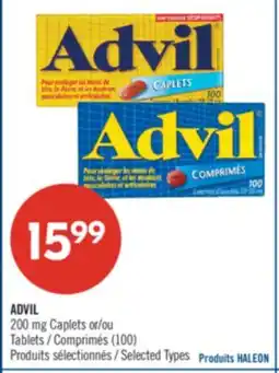 Pharmaprix ADVIL 200 mg Caplets or Tablets (100) offer