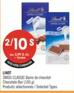 Pharmaprix LINDT SWISS CLASSIC offer